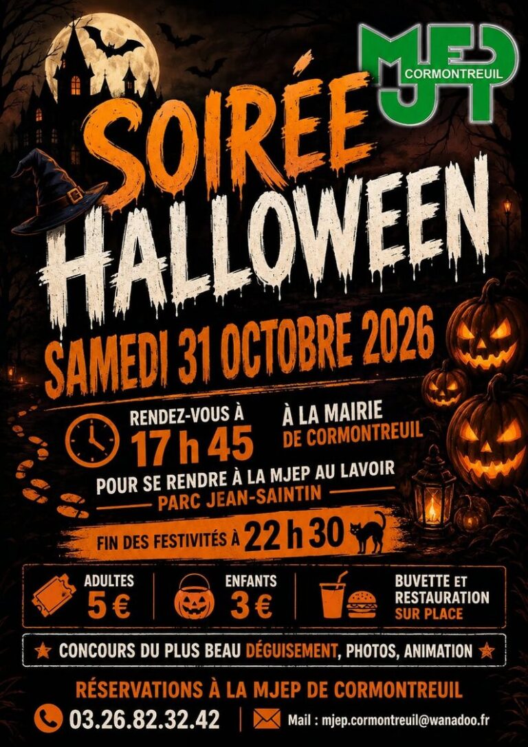 Soirée Halloween à Cormontreuil